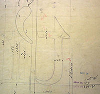 Mergenthaler letter drawing