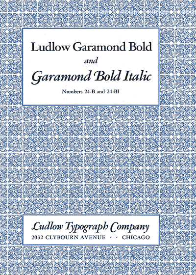 type specimen