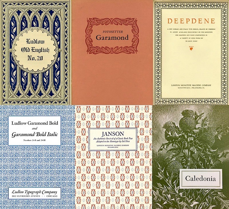 Specimen booklets